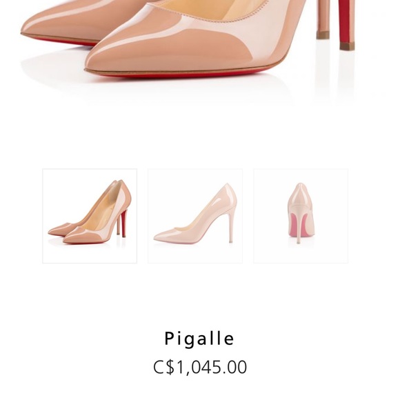 Christian Louboutin Pigalle 100mm Nude - Picture 2 of 11